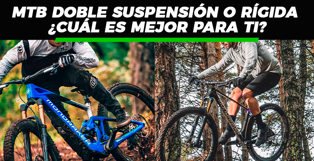 bicicletas rígidas o doble suspensión
