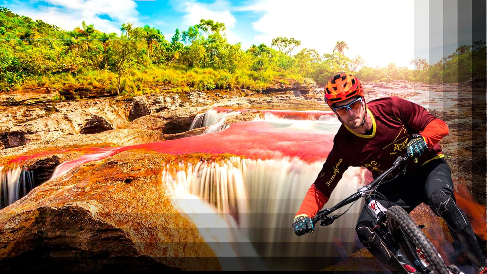 caño cristales en bicicleta, caño cristales soy tribu, caño cristales moto, caño cristales como llegar, bicicletas de montaña Colombia, ciclomontañismo
