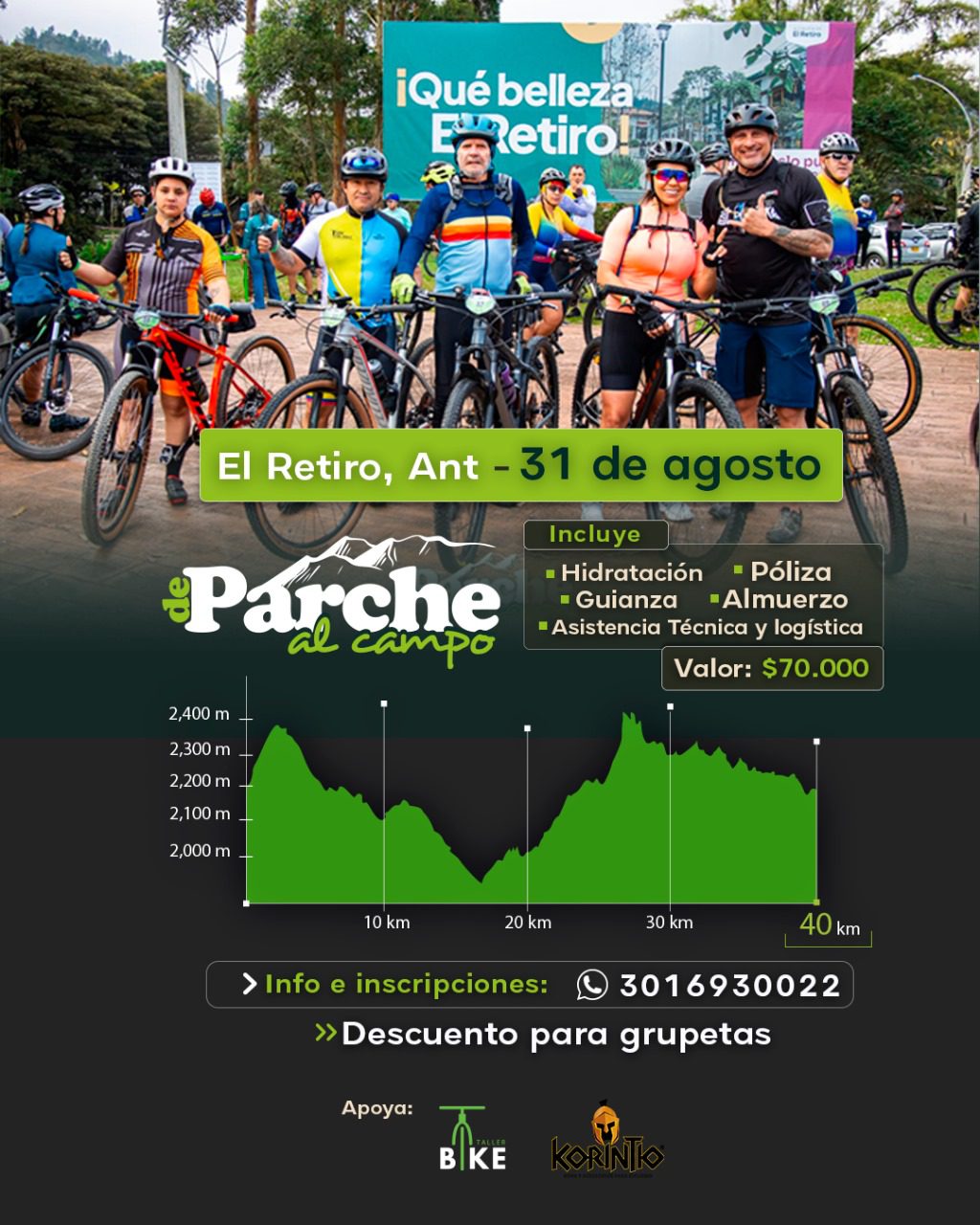 🚵‍♂️ De Parche al Campo: Aventura MTB en El Retiro 🌄