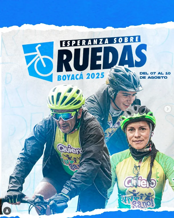Esperanza sobre Ruedas Boyacá 2025, gran fondo Esperanza sobre Ruedas Boyacá 2025, evento ciclista adventista en Boyacá 2025, detalles de inscripción Esperanza sobre Ruedas, Esperanza sobre Ruedas fechas y requisitos 2025, información oficial del evento Esperanza sobre Ruedas, cómo participar en Esperanza sobre Ruedas 2025, costo de inscripción Esperanza sobre Ruedas Boyacá, recorrido y etapas Esperanza sobre Ruedas Colombia, uniforme oficial Quiero Vivir Sano ciclismo 2025, cuánto cuesta participar en Esperanza sobre Ruedas, eventos ciclistas cristianos en Colombia 2025, actividades saludables, organizadas por la iglesia adventista, promoción del estilo de vida sano con ciclismo, beneficios espirituales del ciclismo en grupo, iniciativas deportivas con propósito espiritual, rutas ciclistas por Boyacá con sentido espiritual, travesías ciclistas organizadas por iglesias en Colombia, recorridos ciclistas no competitivos en Colombia 2025, eventos de cicloturismo en Colombia organizados por ONGs, plan de entrenamiento para Esperanza sobre Ruedas Boyacá