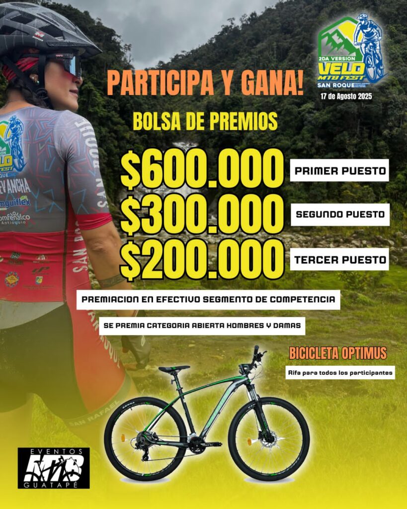 san roque Antioquia, la revancha VeloFest, VeloFest MTB Guatapé, Guatapé Antioquia, Turismo en Guatapé, MTB en Antioquia, turismo en el peñon guatape