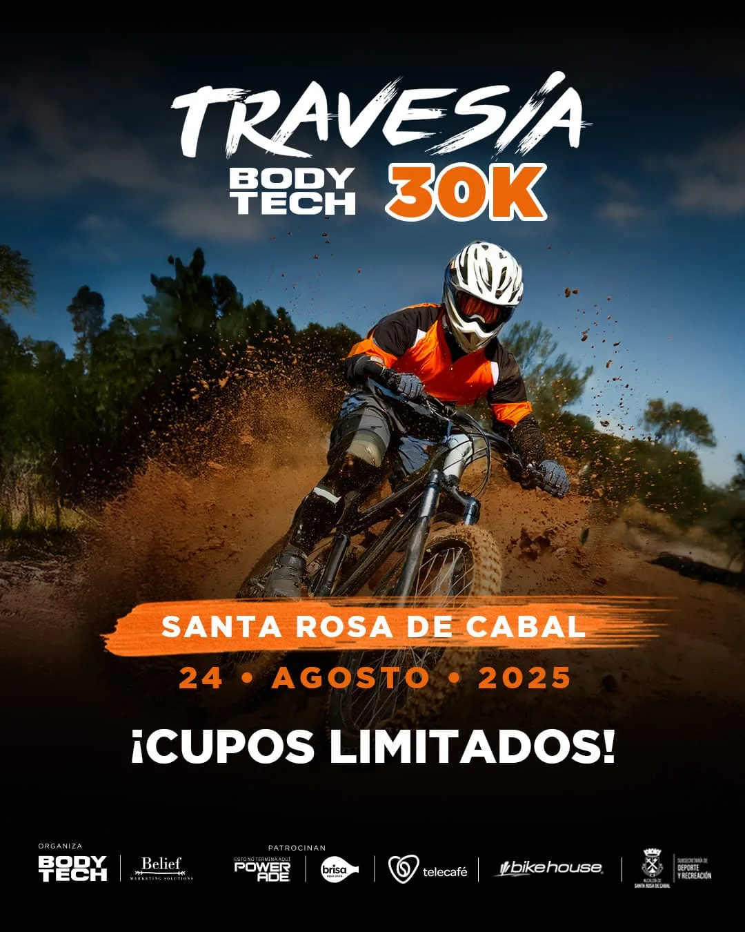 Travesía Santa Rosa de Cabal 2025, Travesía Bodytech Santa Rosa 2025, Mountain Bike Santa Rosa de Cabal, Evento MTB Risaralda, Inscripción Travesía Santa Rosa 2025