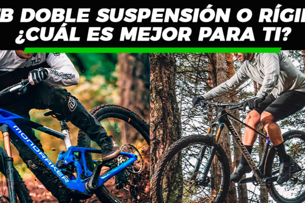 diferencias entre bicicleta rígida y doble suspensión, cuál es mejor bicicleta MTB rígida o doble, ventajas bicicleta doble suspensión MTB, MTB rígida para principiantes, cuándo usar bicicleta doble suspensión, tipos de bicicletas MTB según el terreno, pros y contras bicicleta rígida MTB, bicicleta rígida o doble para competencias, MTB rígida para XC, MTB doble suspensión para trail