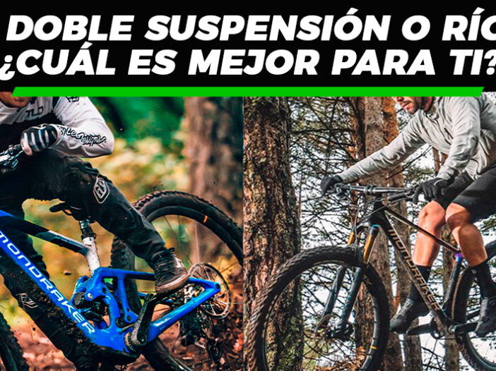 diferencias entre bicicleta rígida y doble suspensión, cuál es mejor bicicleta MTB rígida o doble, ventajas bicicleta doble suspensión MTB, MTB rígida para principiantes, cuándo usar bicicleta doble suspensión, tipos de bicicletas MTB según el terreno, pros y contras bicicleta rígida MTB, bicicleta rígida o doble para competencias, MTB rígida para XC, MTB doble suspensión para trail