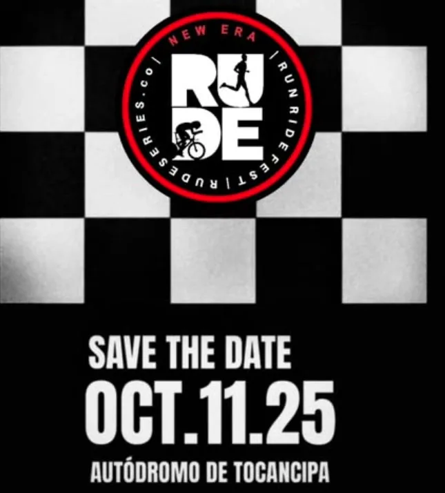 festival run ride Tocancipá 2025, duathlon run ride fest Colombia, Rude New Era Autódromo Tocancipá, contrarreloj 40K equipo ciclistas, carrera 5K Tocancipá, duathlon sprint Tocancipá, The Ruder Challenge 2025, evento multideporte running ciclismo, inscripción RUDE Series 2025, temporada duathlon Colombia