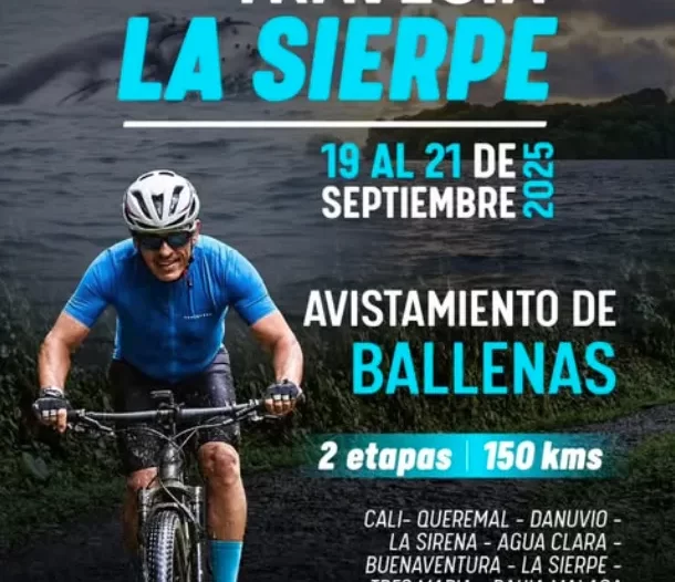 travesía la sierpe 2025, avistamiento de ballenas en Cali, cicloturismo Pacífico colombiano, travesía MTB Buenaventura, turismo ciclístico Colombia, Magic Bike Adventures travesía, senderos Pacífico Valle del Cauca.
