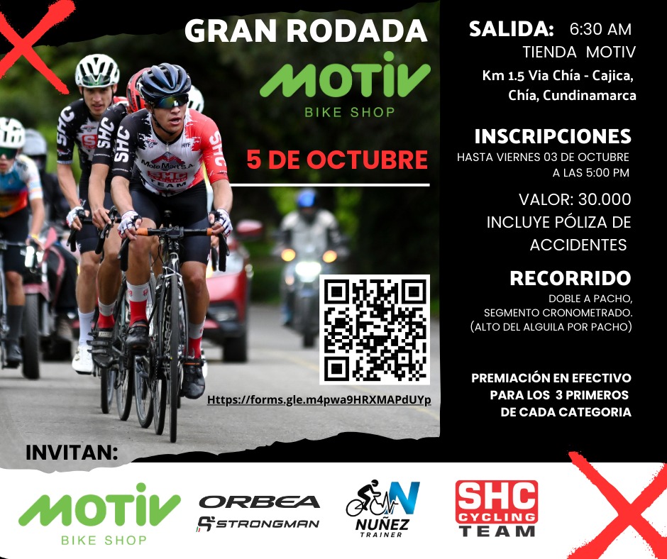 gran rodada motiv 2025, evento ciclismo ruta cajicá, cronoescalada alto del águila, ciclismo pacho cundinamarca, eventos ciclismo en chía, competencias ciclismo ruta colombia, rodada motiv bike shop, ciclismo cajicá chía, ascenso alto del águila ciclismo, eventos ciclismo octubre 2025, competencias ciclismo pacho, cronoescalada ciclismo cundinamarca, ciclismo ruta alto del águila, gran rodada motiv inscripción, ciclismo competitivo no federado, carrera ciclismo cajicá, alto del águila pacho recorrido, gran rodada motiv premios, ciclismo aficionados cajicá, ciclistas colombianos alto del águila
