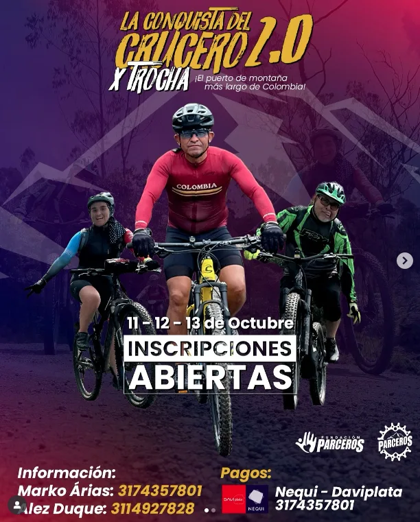 puerto del crucero boyacá, puerto más largo de colombia ciclismo, ascenso al crucero en bicicleta, alto del crucero boyacá, la conquista del crucero mtb, evento ciclista crucero boyacá, travesía en bicicleta boyacá, ciclismo de montaña en boyacá, fundación parceros mtb bogotá, parceros sur bogotá ciclismo, ciclistas en boyacá colombia, ascenso más largo de colombia en bicicleta, puerto del crucero altimetría, rutas de ciclismo en boyacá, desafío ciclista crucero boyacá, cicloturismo en boyacá colombia, puerto del crucero la uribe boyacá, puerto de montaña más largo de colombia, eventos mtb fundación parceros, retos en bicicleta en boyacá