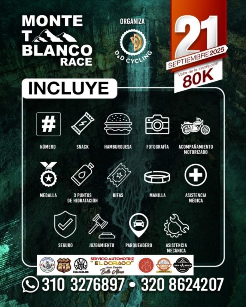 monte blanco race 2025, inscripción monte blanco race 2025, altimetría monte blanco race, categorías monte blanco race 2025, premiación monte blanco race, kit de inscripción monte blanco race, ruta monte blanco race 2025, competencia mtb monte blanco, carrera de ciclismo de montaña monte blanco, travesía monte blanco race, evento mtb 21 septiembre 2025, carreras mtb septiembre 2025 colombia, eventos mtb en colombia, calendario eventos mtb colombia, carreras de ciclismo de montaña en colombia, inscripciones eventos mtb colombia, competencias mtb en colombia 2025, travesías mtb colombia 2025, retos mtb colombia, mejores eventos mtb colombia, mtb cundinamarca 2025, travesías en bicicleta de montaña colombia, ciclomontañismo colombia eventos, carreras mtb por regiones en colombia, mtb colombia inscripciones abiertas, carreras mtb con altimetría en colombia, travesías y retos de ciclismo de montaña en colombia