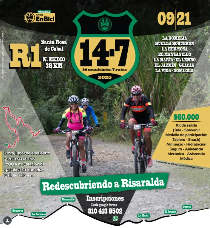 redescubriendo a risaralda travesía, ciclomontañismo en Santa Rosa de Cabal, rutas MTB en Risaralda, evento ciclista 2025 Risaralda, travesía en bicicleta Santa Rosa de Cabal, ciclomontañismo en el eje cafetero, evento de ciclismo en septiembre 2025, rutas en bici por Risaralda, ciclismo cultural y deportivo Risaralda, pedaleando en Santa Rosa de Cabal