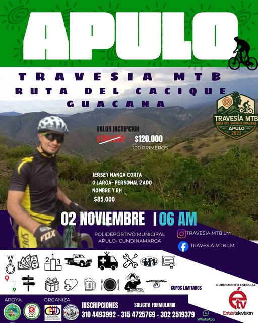 travesía mtb ruta del cacique guacana, ruta del cacique guacana apulo cundinamarca, ciclomontañismo en apulo 2025, travesías mtb en cundinamarca, ruta corta mtb apulo, inscripción travesía mtb apulo, ruta del cacique guacana ciclismo, travesía mtb en apulo colombia, ciclistas mtb en apulo, ciclismo de montaña en cundinamarca, evento mtb ruta del cacique, rutas de mtb en apulo cundinamarca, ciclomontañismo apulo guacana, ciclismo de montaña apulo 2025, rutas cortas de mtb en cundinamarca, ciclismo y turismo en apulo, aventura en bicicleta de montaña apulo, evento ciclista ruta del cacique guacana, desafío mtb apulo colombia, travesía guacana ciclismo montaña