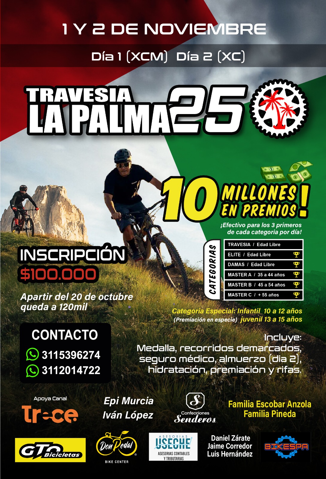 evento MTB La Palma Cundinamarca, travesía MTB La Palma, reto MTB La Palma, ciclismo de montaña en La Palma Cundinamarca, calendario MTB Cundinamarca, carreras MTB en Cundinamarca, travesías MTB en Cundinamarca, retos MTB en Cundinamarca, eventos deportivos en La Palma, ciclomontañismo en Cundinamarca, inscripciones evento MTB La Palma, rutas MTB La Palma Cundinamarca, clima de La Palma Cundinamarca para ciclismo, gastronomía en La Palma Cundinamarca, turismo en La Palma Cundinamarca, gente amable de La Palma Cundinamarca, eventos MTB Colombia, calendario MTB Colombia, carreras de ciclismo de montaña Colombia, retos MTB Colombia 2025, travesías MTB Colombia, eventos ciclismo de montaña en Cundinamarca, rutas de MTB en Cundinamarca, ciclismo recreativo en La Palma, MTB recreativo Colombia, experiencias MTB en Cundinamarca, mejores eventos MTB Colombia, deporte y turismo en La Palma, eventos de ciclismo con premiación y almuerzo, carreras MTB con premiación en Colombia, travesías de ciclismo con almuerzo incluido, competencias MTB con almuerzo y premios, eventos ciclismo amateur con premiación, carreras de bicicleta de montaña con almuerzo, retos MTB con premiación y comida, eventos ciclistas con almuerzo en Boyacá, carreras de ciclismo en Cundinamarca con almuerzo, eventos de ciclismo en Santander con premiación, competencias MTB con rifas y almuerzo, eventos de ciclismo con premiación para categorías amateur, carreras MTB con premiación en efectivo, eventos ciclismo ruta con almuerzo, inscripciones eventos de ciclismo con almuerzo incluido, calendario de eventos de ciclismo con premiación en Colombia, ciclomontañismo con premiación y almuerzo, carreras MTB recreativas con almuerzo, travesías MTB con almuerzo en Colombia, competencias MTB con medallas y almuerzo