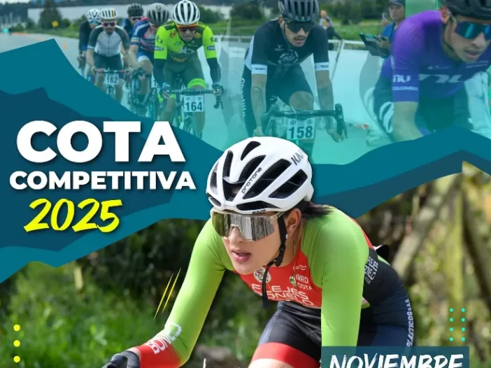 Cota Competitiva 2025, carrera ciclismo de ruta Cota, competencia ciclismo Cundinamarca, evento ciclismo en Cota, ciclismo competitivo Cundinamarca, carrera ciclismo Colombia 2025, ciclistas Cota Cundinamarca, competencia ciclismo recreativo, ciclismo aficionado Cundinamarca, carreras de ciclismo en carretera, evento deportivo IMRD Cota, ciclismo ruta Bogotá región, competencia ciclismo intermunicipal, ciclismo en la sabana de Bogotá, ciclismo amateur Cota, carreras de ciclismo Sabana Centro, competencia ciclismo ruta 2025, ciclismo municipal Cota, carrera ciclismo local Cundinamarca, eventos deportivos en Cota, ciclismo competitivo Sabana, ruta ciclística en Cota, ciclismo de carretera Colombia, IMRD Cota ciclismo, ciclismo recreativo y competitivo, evento ciclístico 2025 Cundinamarca.
