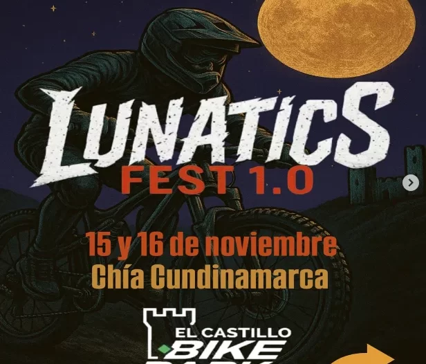 Lunatics Fest 1.0, Lunatics Fest Chía, Lunatics Fest 2025, evento MTB Chía, El Castillo Bike Park, Castillo Marroquín ciclismo, competencias MTB Cundinamarca, carrera de montaña Chía, festival MTB Colombia, XCM Colombia 2025, XCO Colombia 2025, XCC Colombia 2025, carrera XCO en Chía, carrera XCM en Cundinamarca, short track MTB Colombia, cross country olímpico Colombia, cross country marathon Colombia, mountain bike festival 2025, eventos de ciclismo en noviembre, ciclistas amateur Cundinamarca, carreras MTB en Colombia, inscripciones Lunatics Fest, calendario MTB 2025 Colombia, bike park cerca de Bogotá, turismo deportivo en Chía, rutas MTB en Chía, lugares para montar bici cerca de Bogotá, gastronomía típica de Chía, Castillo Marroquín turismo, ciclismo de montaña Chía, MTB competitivo Cundinamarca, carreras MTB Bogotá, competencias XCO Bogotá, eventos de bicicleta noviembre 2025, ciclopaseos Cundinamarca, festival de ciclismo Colombia, mountain bike park Colombia, deportes extremos Chía, adrenalina MTB Colombia, MTB nocturno Colombia, entrenamiento para XCO, rutas de entrenamiento MTB, dónde practicar MTB en Cundinamarca, calendario MTB colombiano 2025, circuito de montaña Chía, biking fest Colombia, bike park Chía, MTB Fest Colombia, competencia Lunatics Fest, El Castillo Bike Park Chía Cundinamarca