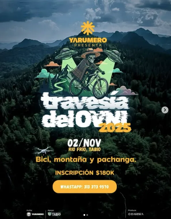 travesía del ovni 2025, travesía del ovni tabio, travesía ovni río frío tabio, evento mtb tabio 2025, travesía mtb cundinamarca, ciclismo de montaña tabio, rutas mtb en tabio, travesía de ciclismo noviembre 2025, eventos ciclísticos en tabio, travesías de bicicleta en cundinamarca, travesías mtb colombia 2025, rodada mtb tabio noviembre, yarumero travesía del ovni, travesía temática mtb ovni, travesías recreativas en bici tabio, ciclismo recreativo en tabio cundinamarca, eventos deportivos noviembre tabio 2025, travesía ovni con pachanga, ciclismo y naturaleza en tabio, travesías MTB con fiesta, travesía rural tabio cundinamarca, experiencia mtb ovni 2025, travesía en bicicleta con temática ovni, yarumero ciclismo de montaña, travesía ciclística en río frío tabio, travesía para ciclistas aficionados tabio, mtb recreativo tabio, evento ciclístico con pachanga, travesía turística en bicicleta tabio, ciclismo MTB en los andes colombianos