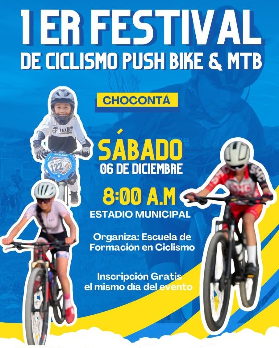 festival de ciclismo push bike en chocontá, evento de ciclismo infantil chocontá, competencia push bike cundinamarca, mtb para niños en chocontá, carreras infantiles en bicicleta colombia, ciclismo para niños y niñas chocontá, escuelas de formación ciclista chocontá, festival deportivo chocontá 2025, eventos de ciclismo familiar cundinamarca, push bike colombia 2025, actividades deportivas para niños chocontá, competencias de mtb juvenil cundinamarca, ciclismo recreativo familiar chocontá, eventos deportivos fin de año chocontá, carreras en bicicleta para niños colombia
