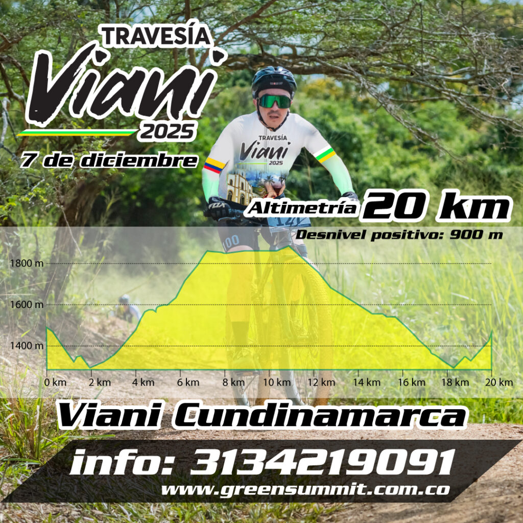 travesía viani green summit, travesía viani mtb, evento mtb viani cundinamarca, travesía en bicicleta viani, rutas de mtb en viani, ciclismo de montaña en viani, travesías mtb cundinamarca, evento de ciclismo green summit, mtb para ciclistas amateur, ruta mtb 20 km viani, ruta mtb 40 km viani, ciclismo recreativo cundinamarca, travesías de ciclismo en colombia, eventos mtb diciembre, aventuras mtb cundinamarca, ciclomontañismo green summit, salidas en bicicleta viani, pedalear en las montañas de viani, travesías ecológicas en mtb, senderos naturales viani cundinamarca, rutas de montaña para principiantes, ciclismo amateur colombia, experiencia mtb green summit, retos de mtb en colombia, explorar viani en bicicleta, turismo en viani para ciclistas, eventos deportivos en viani, mtb para principiantes colombia, pedaleo en montaña cundinamarca, rutas ecológicas para bicicleta, aventuras de fin de año mtb, viajes en bici por cundinamarca, travesía ciclista green summit viani