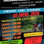 rutas MTB en Nariño, ciclomontañismo en Nariño, carreras de MTB en Génova Nariño, eventos MTB en el sur de Colombia, competencias de ciclomontañismo en montaña, ciclismo recreativo en Nariño, travesías MTB en municipios de Nariño, ciclismo rural en veredas de Nariño, circuitos de MTB en zonas montañosas, ciclismo extremo en el sur del país, rutas de bicicleta todo terreno en Nariño, MTB para aficionados en Colombia, eventos deportivos en veredas de Nariño, ciclomontañismo en clima frío del sur de Colombia, entrenamientos de MTB en terrenos técnicos, carreras recreativas de ciclomontañismo, inscripciones para carreras MTB en Nariño, retos deportivos en montaña en Nariño, ciclismo para veteranos en Colombia, categorías de ciclismo recreativo en Nariño, competencias de 10K en ciclomontañismo, ciclismo de aventura en Nariño, eventos deportivos 2026 en Nariño, turismo deportivo en el sur de Colombia