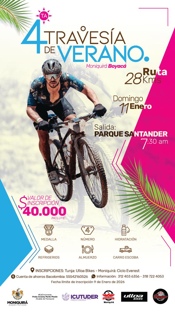 travesía MTB en moniquirá, evento ciclístico en moniquirá boyacá, travesía en bicicleta boyacá, ciclismo recreativo en moniquirá, eventos MTB en boyacá