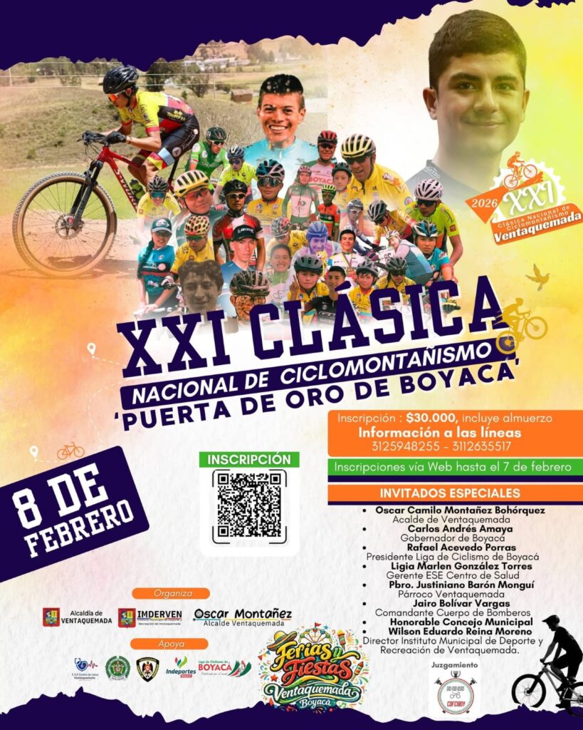 lásica puerta de oro de boyacá, ciclismo de montaña en boyacá, carrera mtb en ventaquemada, eventos de ciclomontañismo en colombia, competencias mtb boyacá, ciclismo colombiano, carreras mtb 2026, clásica nacional de ciclomontañismo, mtb boyacá, turismo deportivo en boyacá